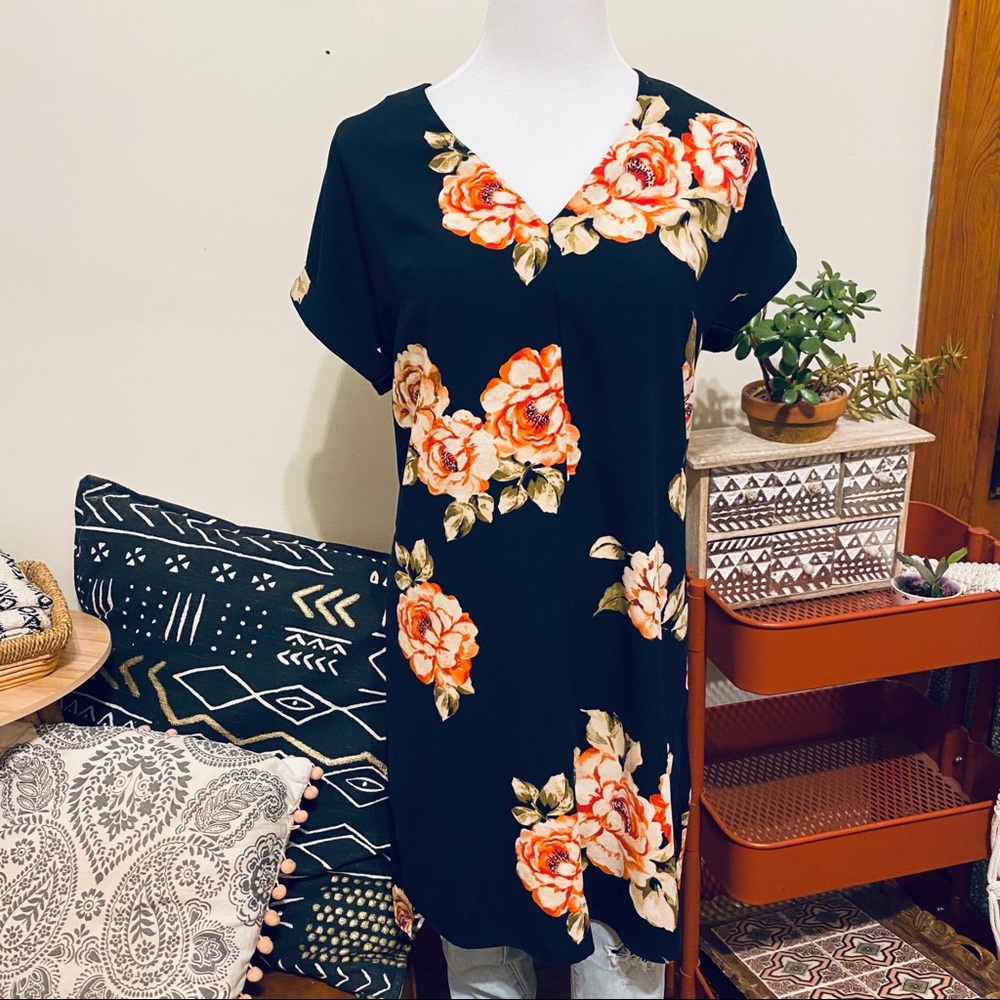 LAST CHANCE - A New Day Pink Floral Shift Spring Dress Sz Small - Picture 3 of 11